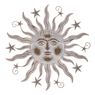Kovová dekorácia slnko 50 cm UM1013 WT-ANT